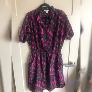 Black and pink light dress / cover up